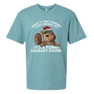 ItS A Funny Squeaky Sound Funny Gift Funny Christmas Squirrel Gift Sueded Cloud Jersey T-Shirt