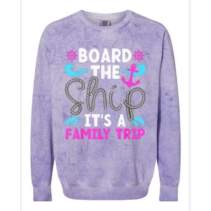 It's A Family Cruise Trip 2024 Family Cruising Vacation Colorblast Crewneck Sweatshirt