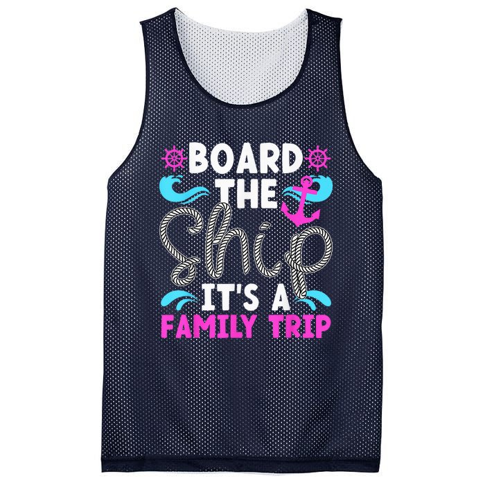 It's A Family Cruise Trip 2024 Family Cruising Vacation Mesh Reversible Basketball Jersey Tank