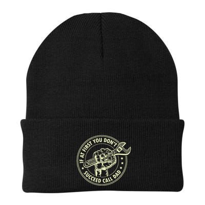 If At First You DonT Succeed Call Dad Knit Cap Winter Beanie