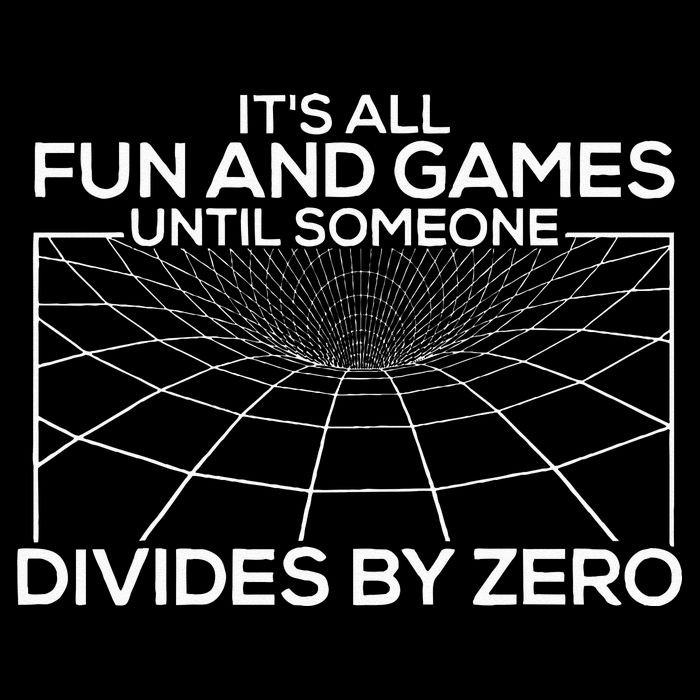 Its All Fun And Games Until Someone Divides By Zero Cropped Pullover Crew