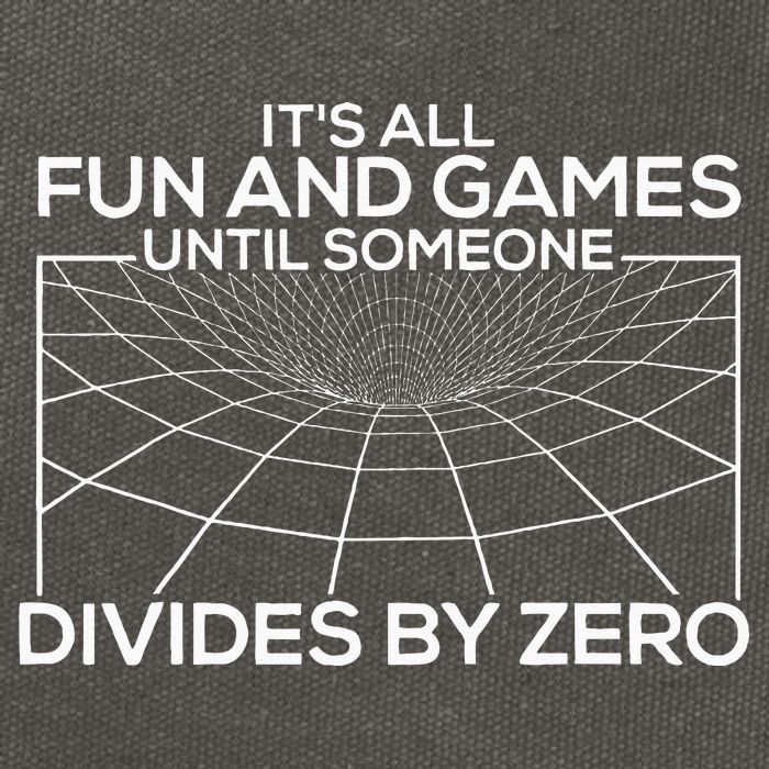 Its All Fun And Games Until Someone Divides By Zero Cotton Canvas Backpack
