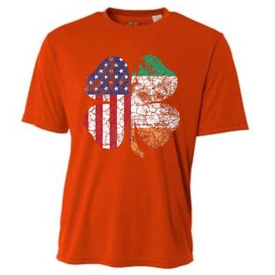 Irish American Flag Ireland Flag ST PATRICKS DAY Gift Lucky Cooling Performance Crew T-Shirt