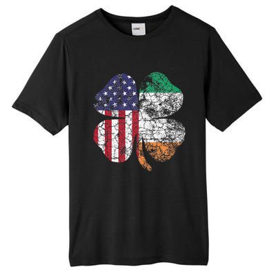 Irish American Flag Ireland Flag ST PATRICKS DAY Gift Lucky Tall Fusion ChromaSoft Performance T-Shirt