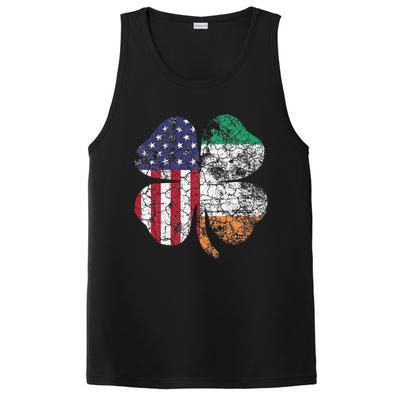 Irish American Flag Ireland Flag ST PATRICKS DAY Gift Lucky PosiCharge Competitor Tank