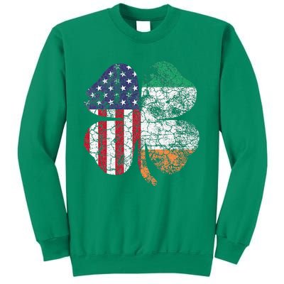 Irish American Flag Ireland Flag ST PATRICKS DAY Gift Lucky Sweatshirt