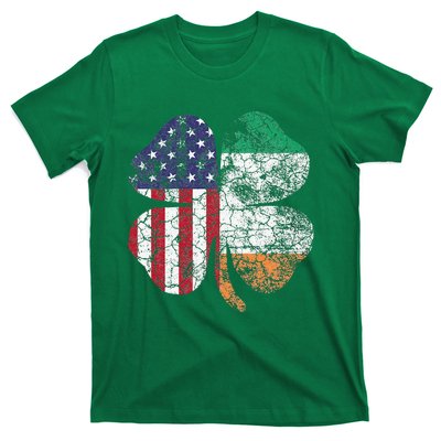 Irish American Flag Ireland Flag ST PATRICKS DAY Gift Lucky T-Shirt