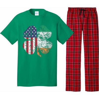 Irish American Flag Ireland Flag ST PATRICKS DAY Gift Lucky Pajama Set