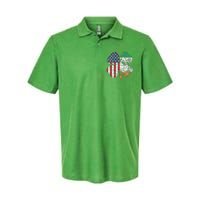 Irish American Flag Ireland Flag ST PATRICKS DAY Gift Lucky Softstyle Adult Sport Polo