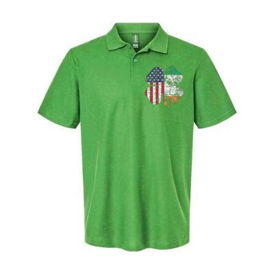 Irish American Flag Ireland Flag ST PATRICKS DAY Gift Lucky Softstyle Adult Sport Polo