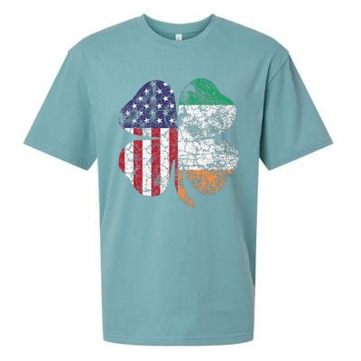 Irish American Flag Ireland Flag ST PATRICKS DAY Gift Lucky Sueded Cloud Jersey T-Shirt