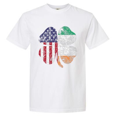 Irish American Flag Ireland Flag ST PATRICKS DAY Gift Lucky Garment-Dyed Heavyweight T-Shirt