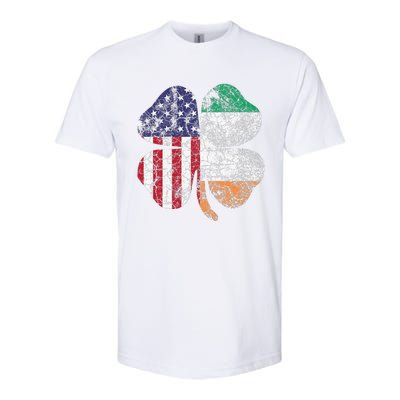 Irish American Flag Ireland Flag ST PATRICKS DAY Gift Lucky Softstyle CVC T-Shirt