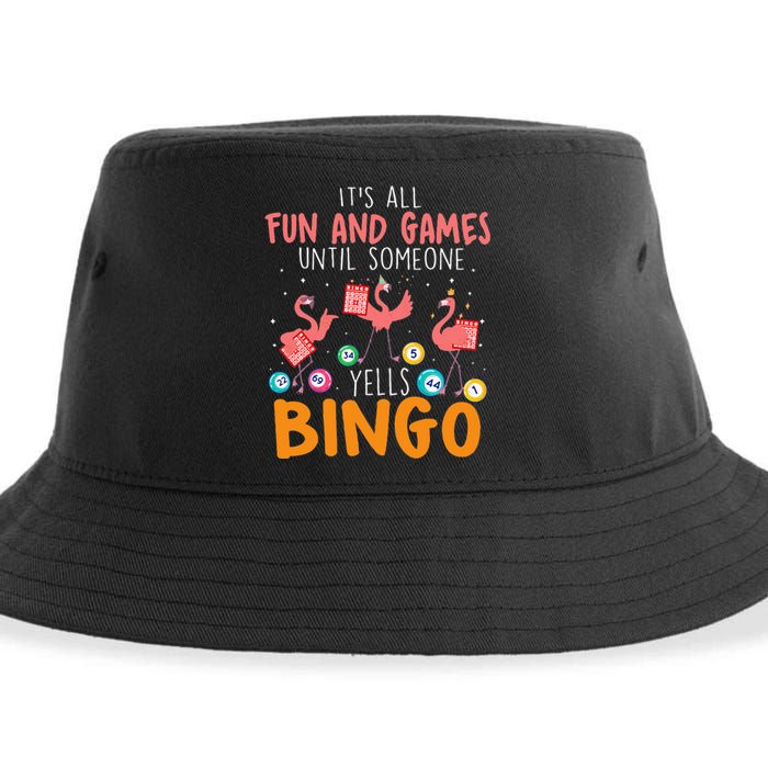 Its All Fun And Games Until Someone Yells Bingo Lover Sustainable Bucket Hat