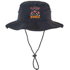 Its All Fun And Games Until Someone Yells Bingo Lover Legacy Cool Fit Booney Bucket Hat