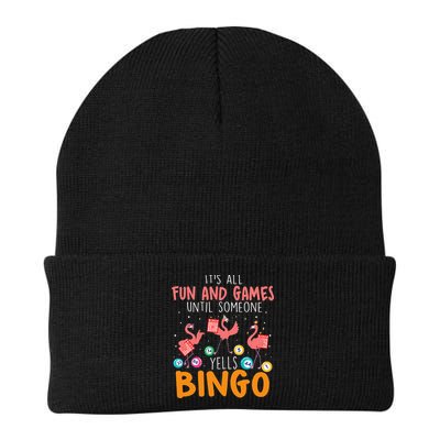 Its All Fun And Games Until Someone Yells Bingo Lover Beanie