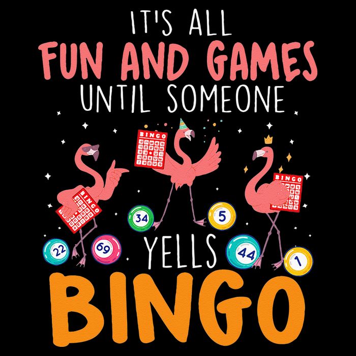 Its All Fun And Games Until Someone Yells Bingo Lover Drawstring Bag