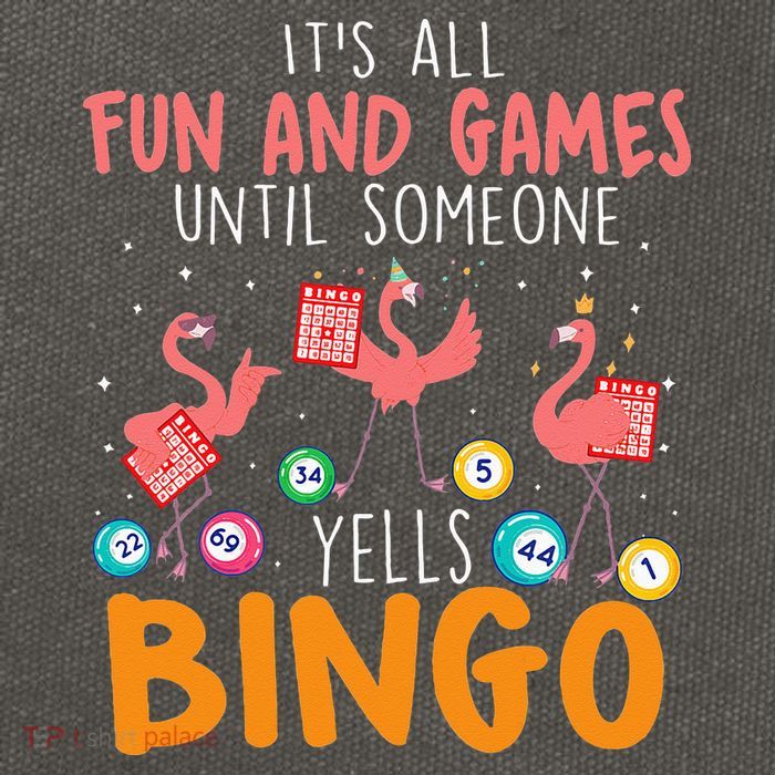 Its All Fun And Games Until Someone Yells Bingo Lover Cotton Canvas Backpack