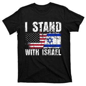 Israeli American Flag Pride Israel USA Star of Jerusalem T-Shirt