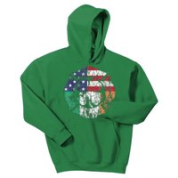 Irish American Flag Ireland Flag ST PATRICKS DAY Firefighter Kids Hoodie