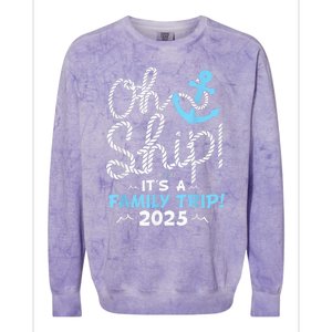 ItS A Family Trip 2025 Group Matching Family 2025 Cruise Colorblast Crewneck Sweatshirt