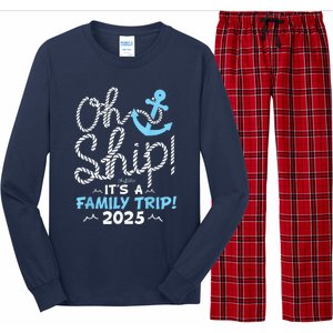 ItS A Family Trip 2025 Group Matching Family 2025 Cruise Long Sleeve Pajama Set