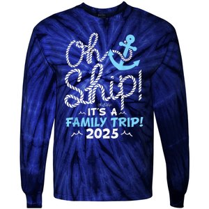 ItS A Family Trip 2025 Group Matching Family 2025 Cruise Tie-Dye Long Sleeve Shirt