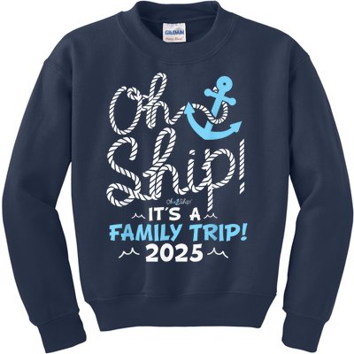 ItS A Family Trip 2025 Group Matching Family 2025 Cruise Kids Sweatshirt