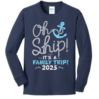 ItS A Family Trip 2025 Group Matching Family 2025 Cruise Kids Long Sleeve Shirt