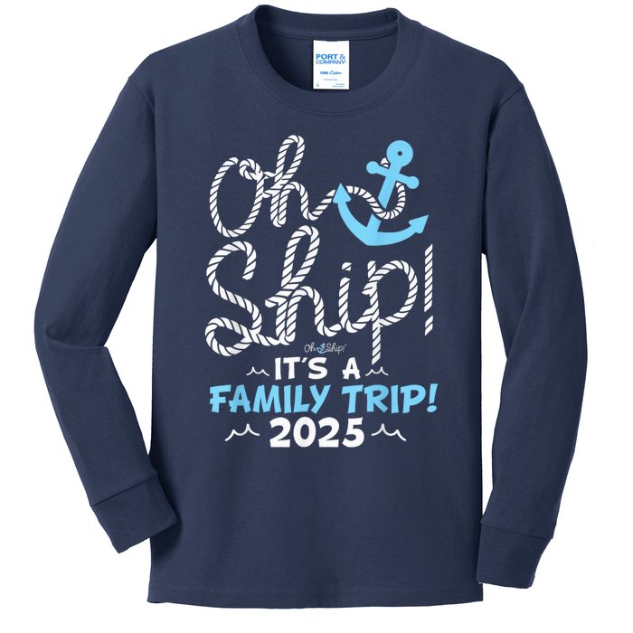 ItS A Family Trip 2025 Group Matching Family 2025 Cruise Kids Long Sleeve Shirt