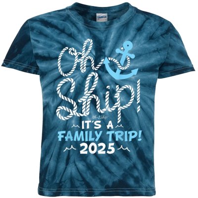 ItS A Family Trip 2025 Group Matching Family 2025 Cruise Kids Tie-Dye T-Shirt