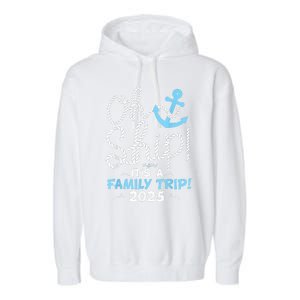 ItS A Family Trip 2025 Group Matching Family 2025 Cruise Garment-Dyed Fleece Hoodie