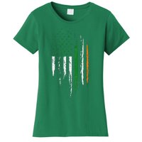 Irish American Flag Ireland Pride St Patrick's Day Women's T-Shirt