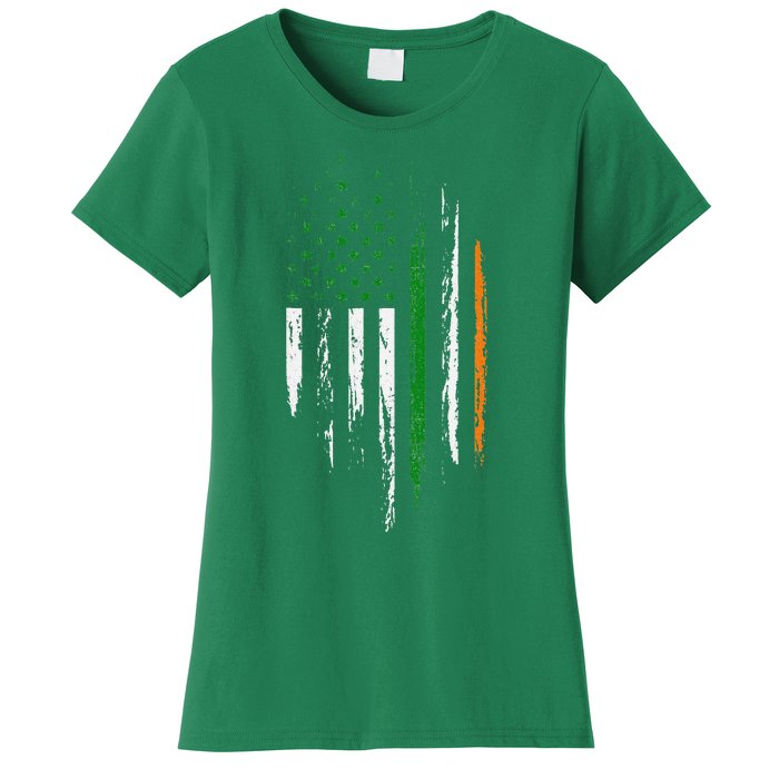 Irish American Flag Ireland Pride St Patrick's Day Women's T-Shirt