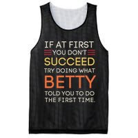 If At First You DonT Succeed Try Doing What Betty Mesh Reversible Basketball Jersey Tank
