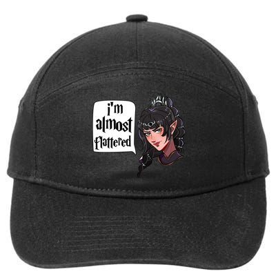 Im Almost Flattered Shadowheart Shadowheart BaldurS Gate 3 7-Panel Snapback Hat