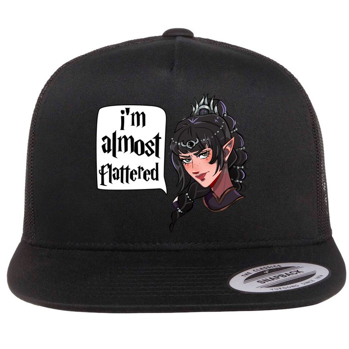 Im Almost Flattered Shadowheart Shadowheart BaldurS Gate 3 Flat Bill Trucker Hat