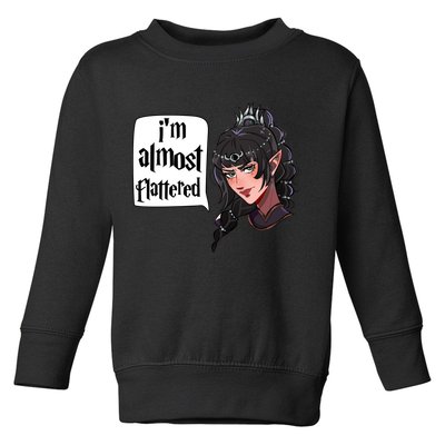 Im Almost Flattered Shadowheart Shadowheart BaldurS Gate 3 Toddler Sweatshirt