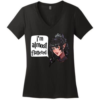 Im Almost Flattered Shadowheart Shadowheart BaldurS Gate 3 Women's V-Neck T-Shirt
