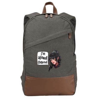 Im Almost Flattered Shadowheart Shadowheart BaldurS Gate 3 Cotton Canvas Backpack