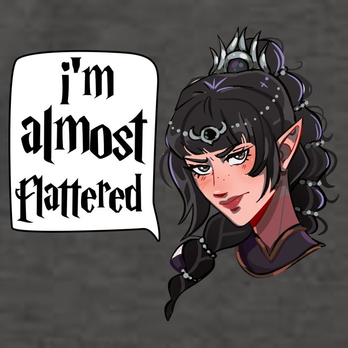 Im Almost Flattered Shadowheart Shadowheart BaldurS Gate 3 Vector Backpack