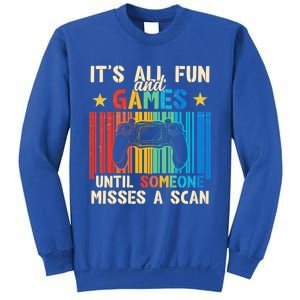 ItS All Fun And Games Until Someone Misses A Scan Gamer Cute Gift Sweatshirt