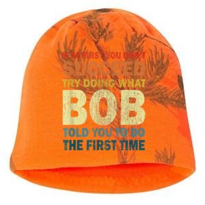 If At First You Dont Succeed Try Doing What Bob Kati - Camo Knit Beanie