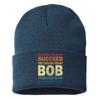 If At First You Dont Succeed Try Doing What Bob Sustainable Knit Beanie