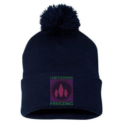 I Am Fucking Freezing Pom Pom 12in Knit Beanie