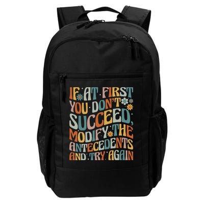 If At First You Dont Succeed Behavior Teacher ABA Therapist Backpack