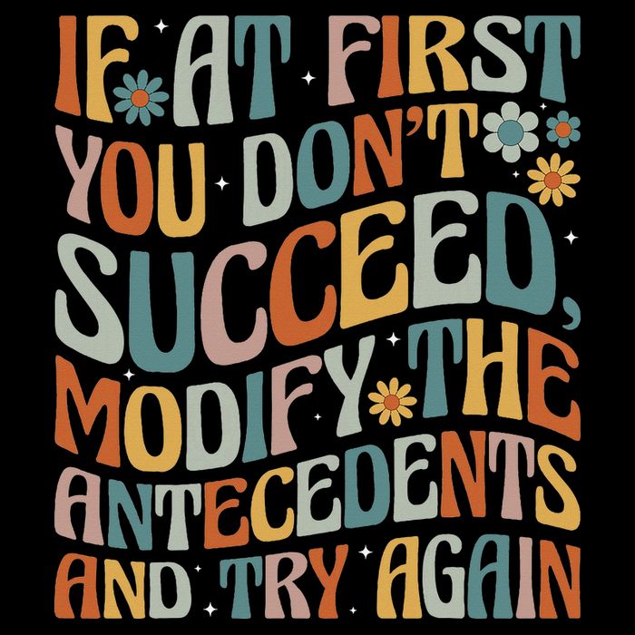If At First You Dont Succeed Behavior Teacher ABA Therapist Backpack