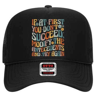 If At First You Dont Succeed Behavior Teacher ABA Therapist Hat