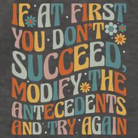 If At First You Dont Succeed Behavior Teacher ABA Therapist Vector Backpack
