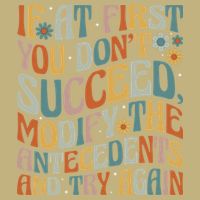 If At First You Dont Succeed Behavior Teacher ABA Therapist Magnet
